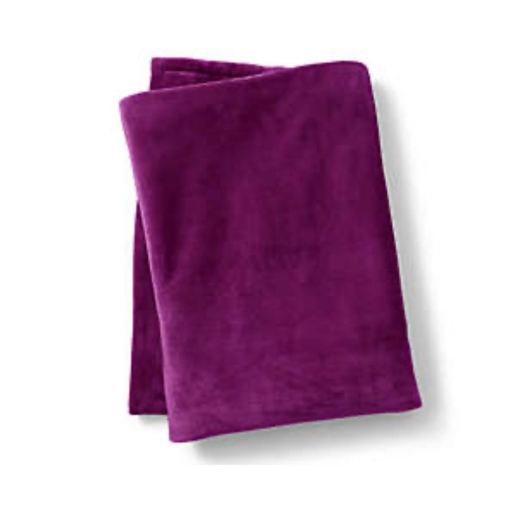 Lands’ End Cozy Plush Fleece Throw